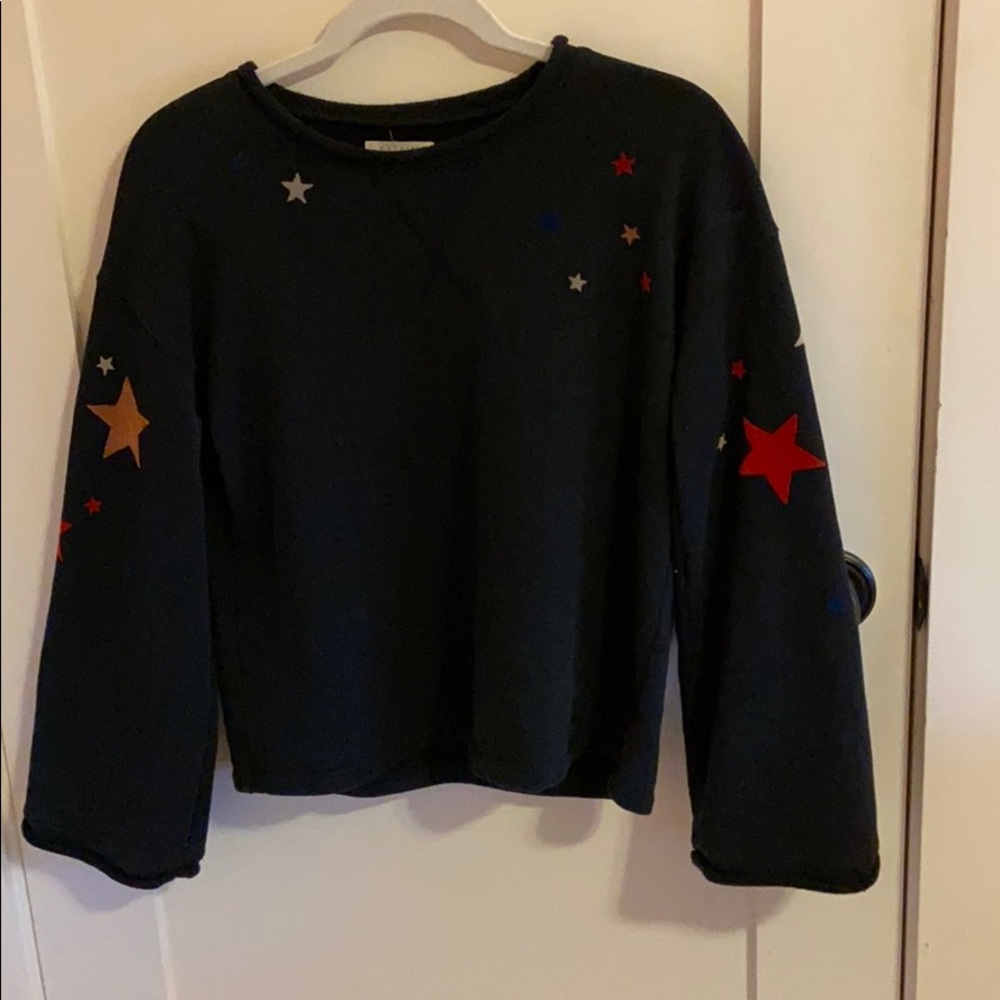 Madewell black star sweatshirt
